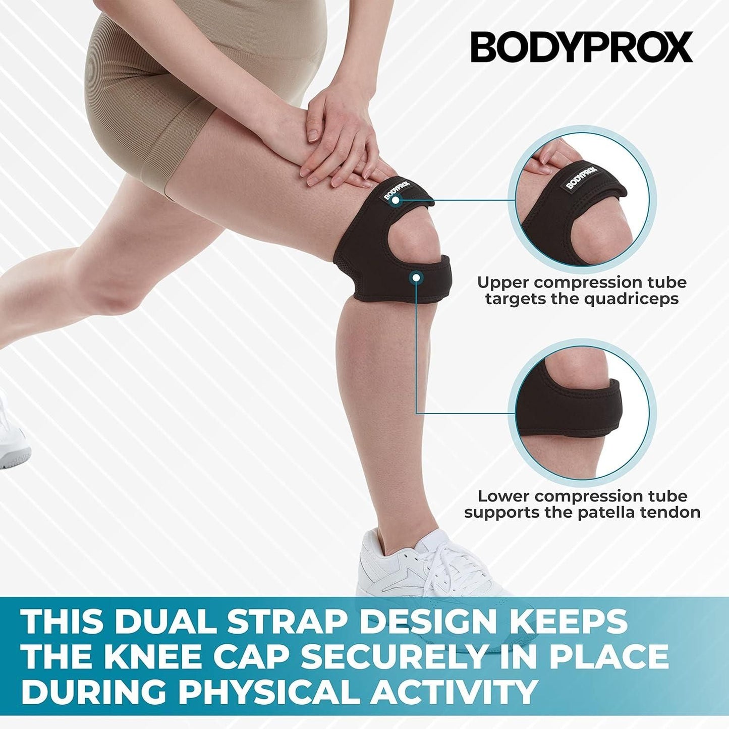 Knee Pain Relief Adjustable Knee Strap (Pack of 2)