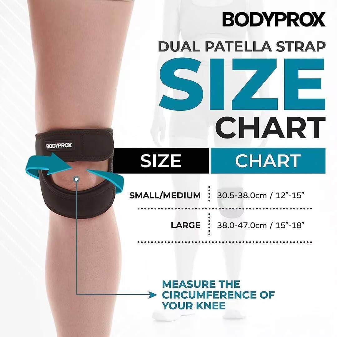 Knee Pain Relief Adjustable Knee Strap (Pack of 2)