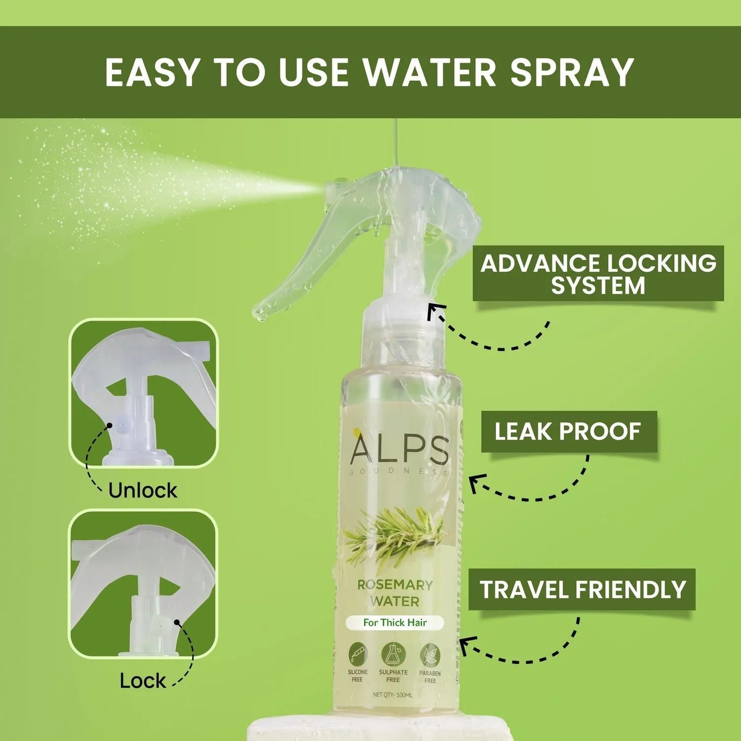 Rosemary Water Hair Spray For Regrowth- Buy 1 Get 2 Free